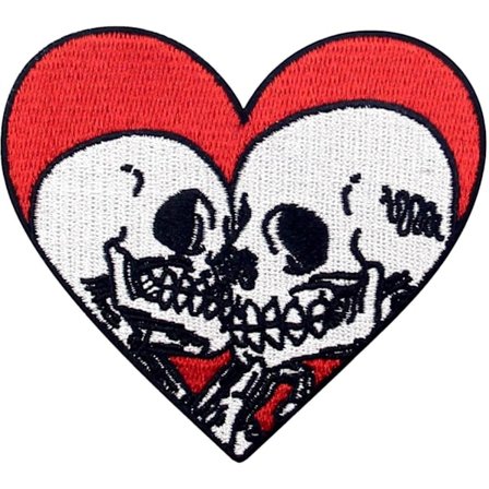 5 st True Love Till Death-lapp med broderad applikation, strykjärn eller sy på emblem