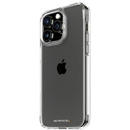 PanzerGlass HardCase med D3O og Military Grade-sertifisering for iPhone 15 Pro Max - Gjennomsiktig