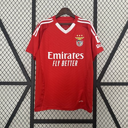 Sesong 2425 S.L. Benfica Kortermet Fotballtrøye Hurtigtørkende Pustende Sportsklær Hjemme-FM-