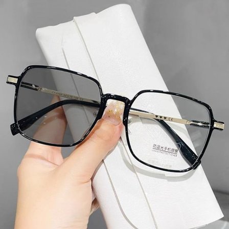 Anti-Blue Light Glasses Neliömäiset silmälasit MUSTA