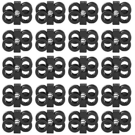 20 stk. Praktiske Skosnørebåndsspænder Snørebåndsfastgørelsesspænde Plastik Snørelås