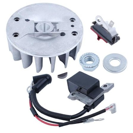 Ratt på/av-brytare Tändspolemuttrarsats kompatibel med Husqvarna 137 142 motorsåg