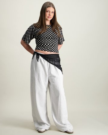 Grunt GRLiv Baggy Jogger Pants Hvit Bukser Jente - Kids Brand Store