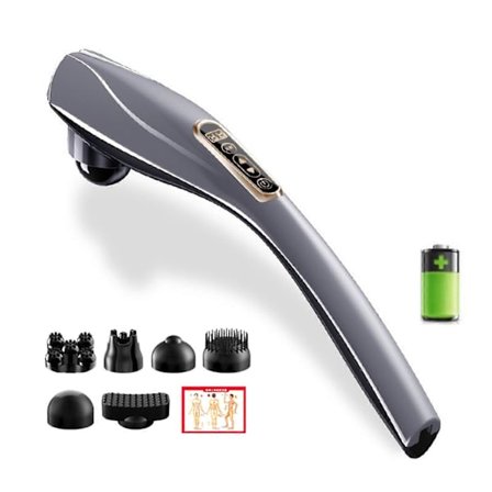 Handhållen Nacke Ryggmassage - Kropp Axel Nacke Midja Och Ben Elektrisk Slagmassage Sticka Hammare