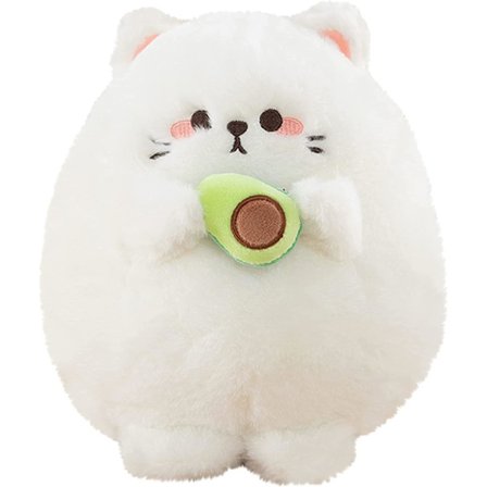 Katt Plysjleketøy Kawaii StuAAed Dyr SoAt Katt Avokado Søt Kosete Kattunge Mini Kram Plysj Bursdag Aor Ariends Barn (35cm)