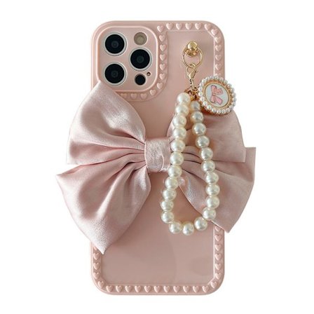 Helminauha rusetti puhelinkotelo sopii, pehmeä silikonikotelo sopii naisille.