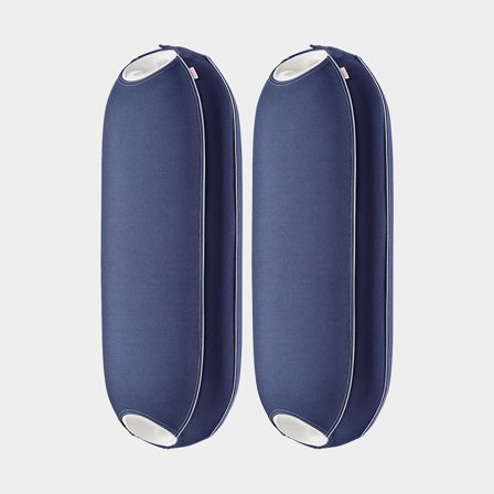 Protezione per parabordo cilindrico Castro, 60 cm x Ø22 cm (Castro NFD-2), blu marino, confezione da 2