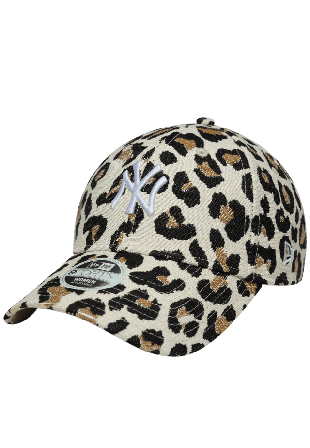 New Era WMNS LEOPARD MIDI 9FORTY NEYYAN CAMCHS Mössor & hattar Dam Beige OSFM
