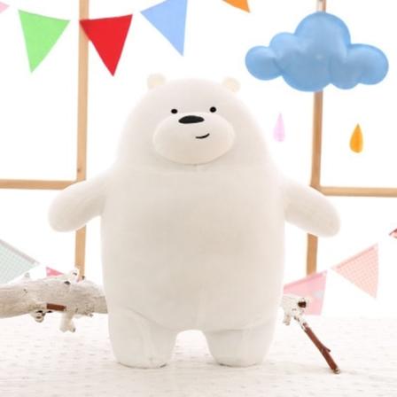 30cm Kawaii Björnar Plyschleksak Cartoon Bear Fylld Vit Björnen C