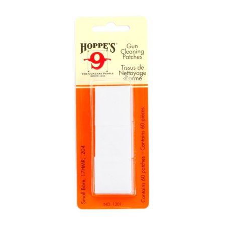 Hoppe ́s Cleaning Patches No.1 Caliber .17HMR/.204 Vapenvård White OneSize