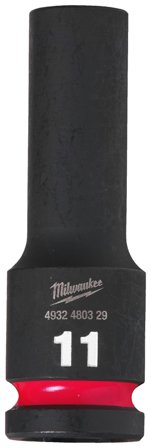 Milwaukee Shockwave Impact Duty Krafttoppe 1/2" kvadratisk dybde 11 mm, Håndværktøj