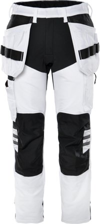 Fristads 2760 LWS Håndverksbukse hvit/svart C44, Klær