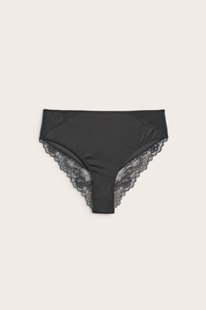 Kappahl | Truser med blondekant | Svart