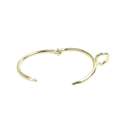 20-pack, rostfria metallgardinringar med öppna öljetter, 38 mm, guld