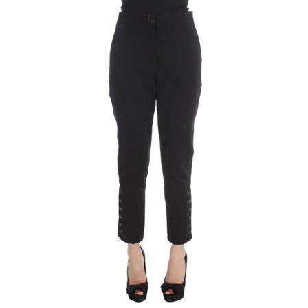 Ermanno Scervino Cropped Pants , Zwart , Dames , Maat: S