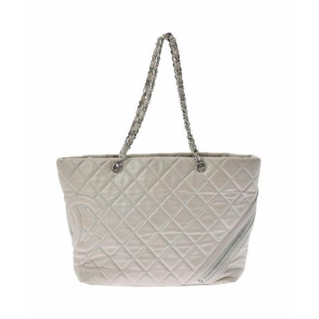 Chanel Vintage Pre-owned Cambon line Tas , Beige , Dames , Maat: ONE Size Vintage Tassen