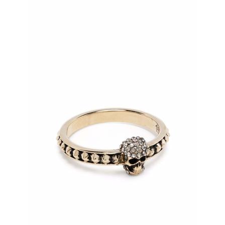 Alexander McQueen Rings gul, Dam Ringar, Dam, Storlek: 52 MM