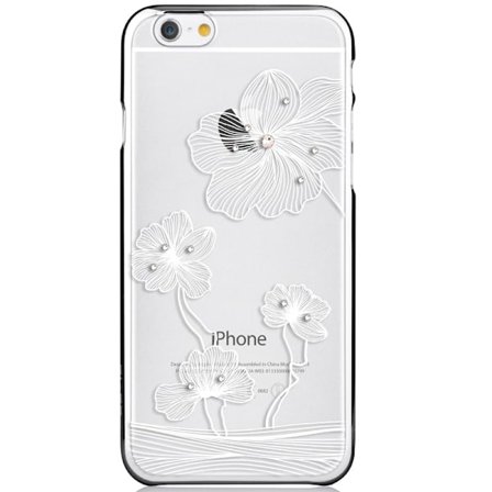 Comma BaksideSkal till Apple iPhone 6(S) Plus - Silver Blommor