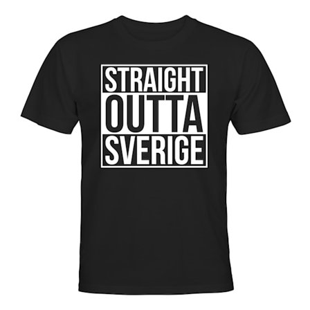 Straight Outta Sverige - T-SHIRT - UNISEX