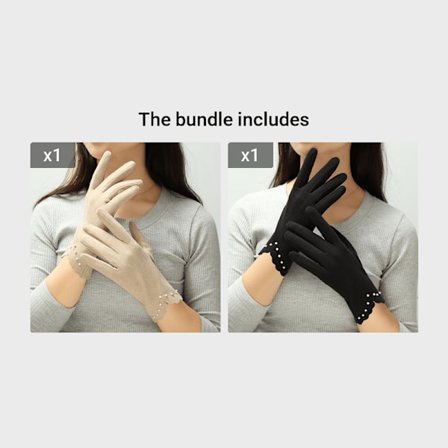 Vinter tynde, kolde og vindtætte termiske handsker til kvinder [DB]