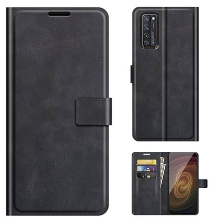 Lompakko Nahkakotelo For ZTE Axon 20 5G / Axon 20 4g - Musta