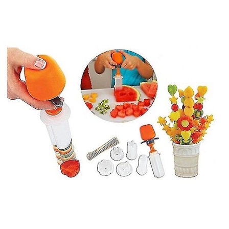 Push Pop And Eat Frukt- och Grönsaksutskärningsverktyg Salladsformare Kökskniv - 26