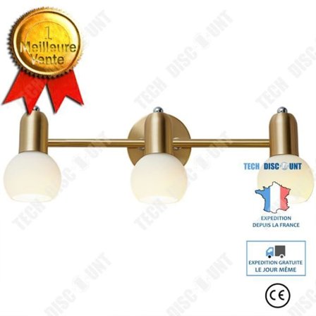 Spegel - TD - LED-ljus spegel - Koppar - 45x13x15cm - Badrum