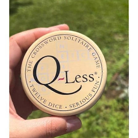 Q-Less Krydsordskabale Spil 12 terninger single player ordpuslespil