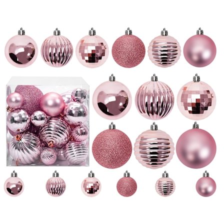 Julgranskulor Rose Red 36 st 311433