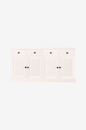 Loft24 - Skænk 4 døre 2 skuffer Mille - Hvid - Skænke & sideboards - Fra Homeroom