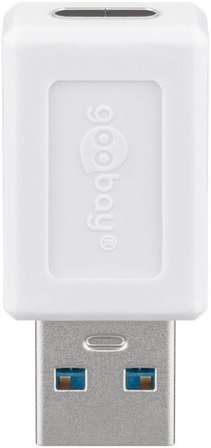 Goobay USB 3.0 to USB-C SuperSpeed Adapter, white