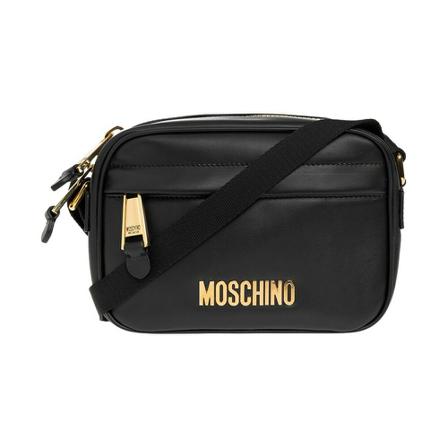 Moschino Shoulder Tas with logo , Zwart , Heren , Maat: ONE Size