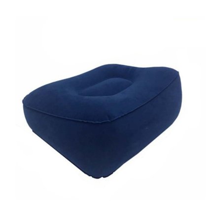 Ilmatäytteinen Jalkatuki Tyyny - Säädettävä Korkeus Lentokoneeseen, Autoon & Toimistoon