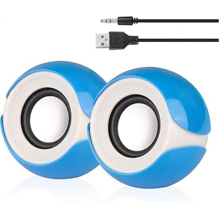 USB Computerhøjttalere, Små højttalere til bærbar, stationær, netbook og pc, Mini drevet stereohøjttalersystem