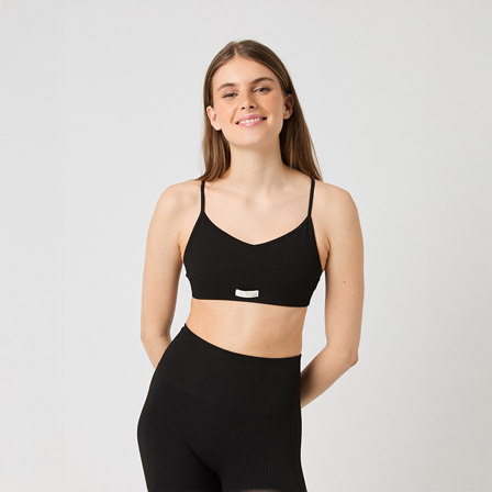 Björn Borg Seamless Ribbed Strap BH Svart