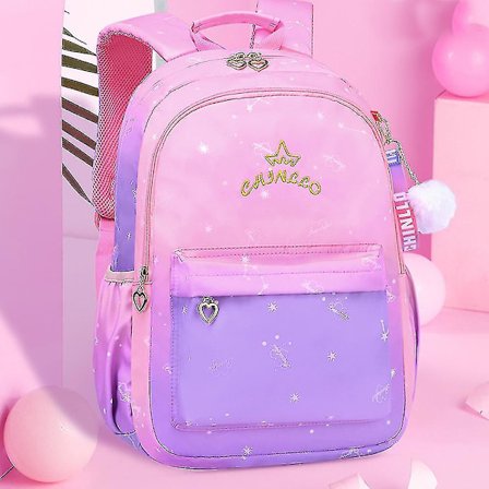 Skole rygsæk til børn med komfortable skulderstropper, skoletaske til drenge og piger