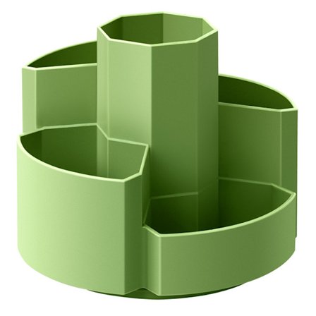 Skrivebordsmappe Penneholder Skrivebordsopbevaring Multifunktionel Kontorartikler Opbevaringsboks - Grøn