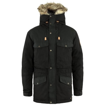 Fjällräven Men's Singi Daunenjacke in Black/Schwarz, Daune/G-1000 /Supreme Microloft | Size: XL