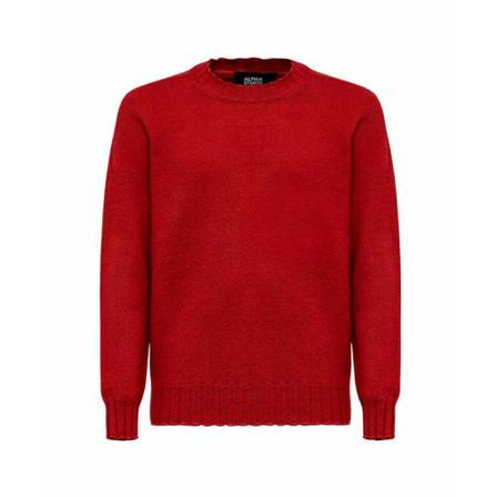 Alpha Studio, Knitwear Rood, Heren, Maat:M,wol
