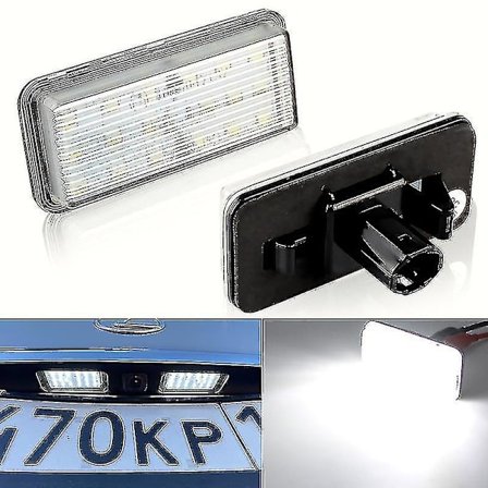 2 st Canbus LED-nummerplåtsljus Kompatibel med Lexus Lx470 Lx570 Toyota Land Cruiser 100 200 Prado 120 Reiz 4d Mark X-skyltlampa