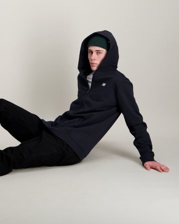 New Balance New Balance French Terry Full Zip Hoodie Schwarz Hoodies/Kapuzenpullover Jungen - Kids Brand Store