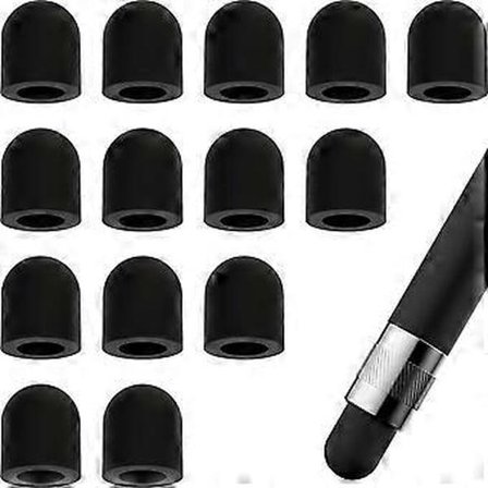 15 stk Erstatningstupper for Stylus Silikon Erstatningspennspiss Beskyttelse for Touch Pen Stylus Pekeskjermpenner