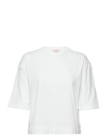 Essigne 2/4 Boxy T-Shirt - Gots T-shirts & Tops Short-sleeved Vit Esme Studios