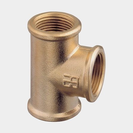 T-kus pro trubku Guidi Equal T Female/Female/Female, mosaz, 1/2" G (BSP) (vnitřní)