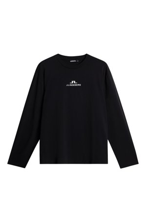 J.Lindeberg - Golf - Cale Logo Longsleeve T-shirt - Svart - Man - S