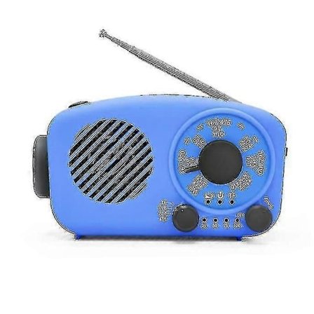 Bärbar Handvevsradio Nödradio Solcellshandvevsradio Mini Radio Mobilladdare X