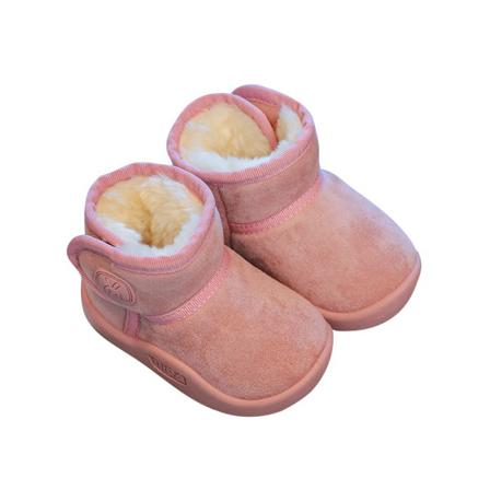 Barn Rund Tå Plyschfodrad Kort Bootie Casual Varma Vinterskor