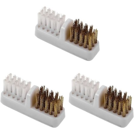 45x13x24mm Nagelborr Rengöringsborste Koppartrådsborste för Rengöring av Borr Nagelkonst Tillbehör Nagelkonst Material 3-pack