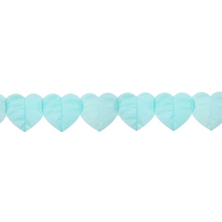 Girlang med Hjärtan Babyblå