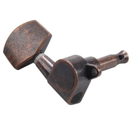 Vintage Stil Kobber Guitar Tuning Pegs Tunere 3l+3r